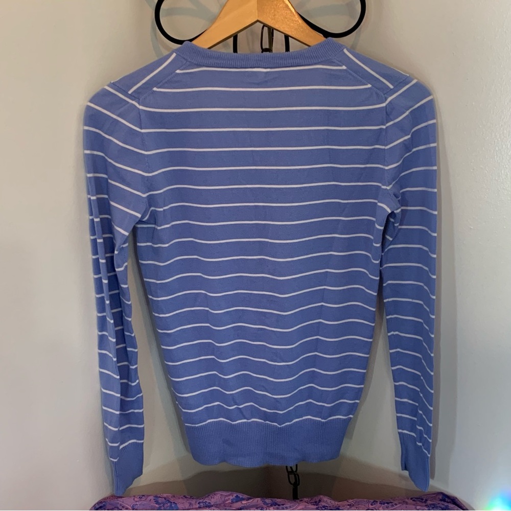 Two J. Crew Factory Periwinkle Sweaters - Picture 5 of 13